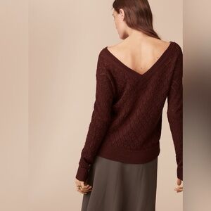 Aritzia Le Fou Wilfred Eclair Sweater in Truffle